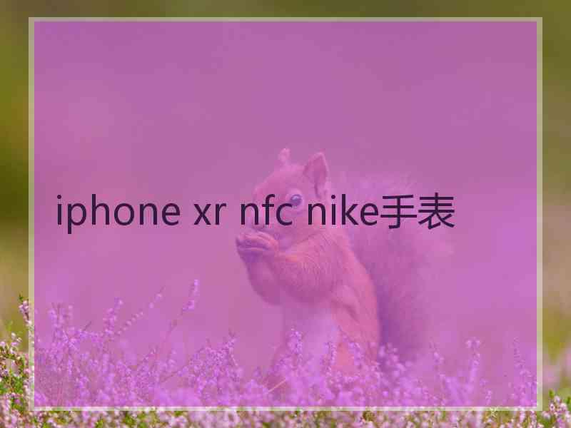 iphone xr nfc nike手表