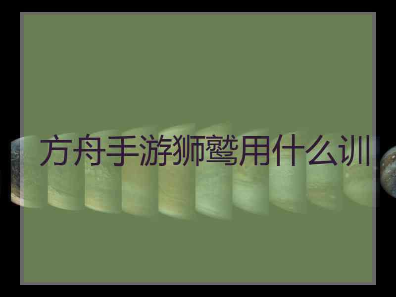 方舟手游狮鹫用什么训