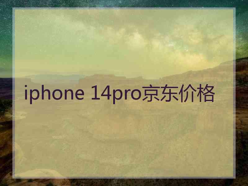 iphone 14pro京东价格