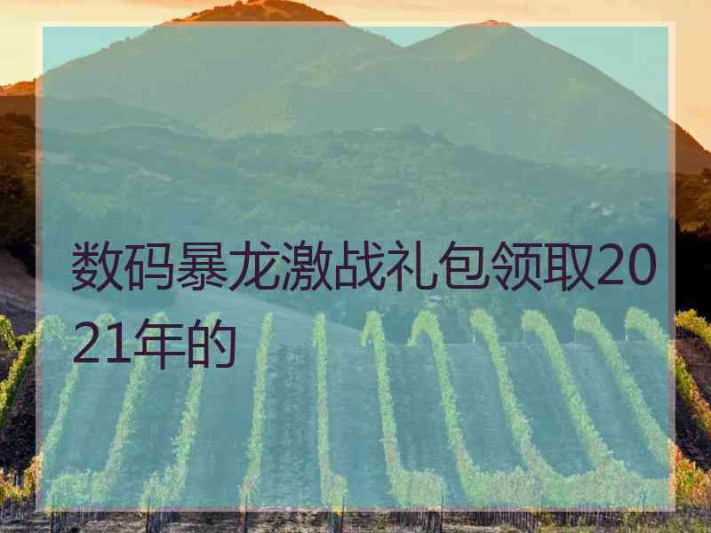 数码暴龙激战礼包领取2021年的