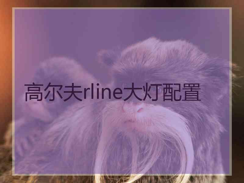 高尔夫rline大灯配置