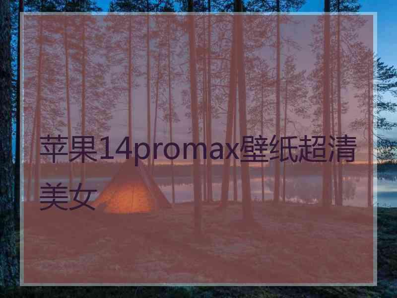 苹果14promax壁纸超清美女