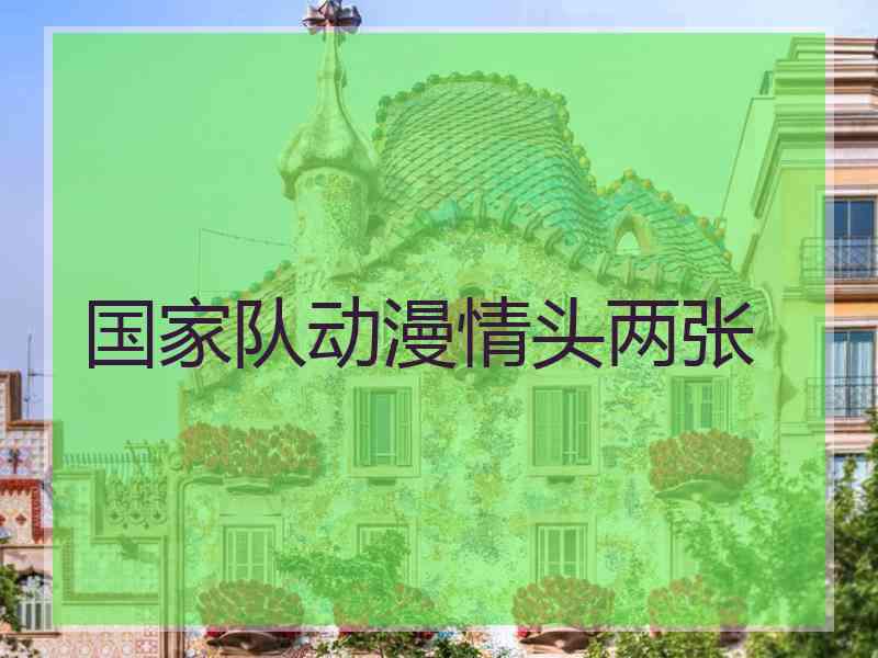 国家队动漫情头两张