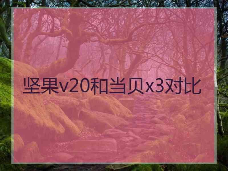 坚果v20和当贝x3对比