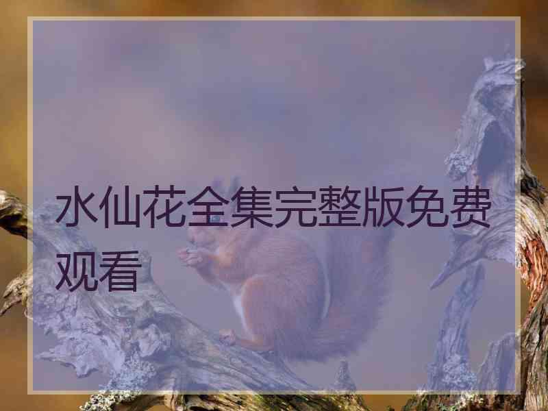 水仙花全集完整版免费观看