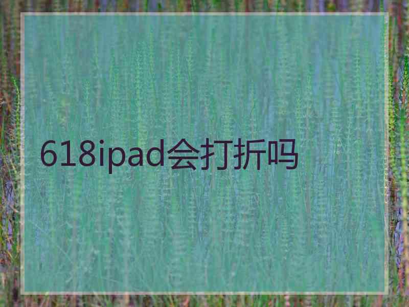 618ipad会打折吗