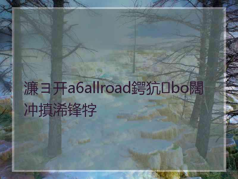 濂ヨ开a6allroad鍔犺bo闊冲搷浠锋牸