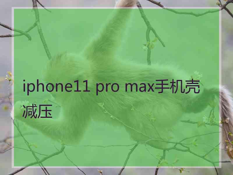 iphone11 pro max手机壳减压