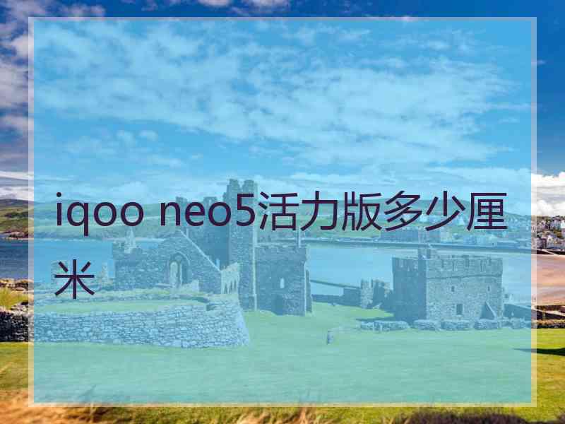 iqoo neo5活力版多少厘米