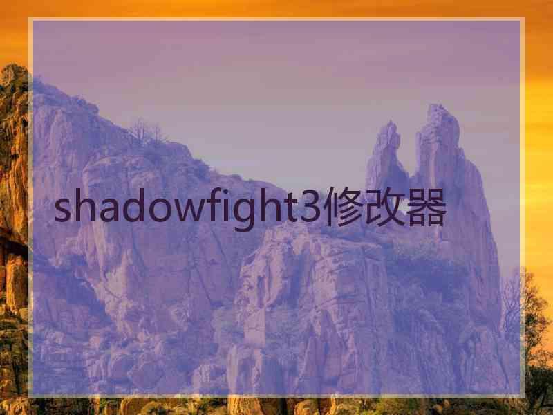shadowfight3修改器