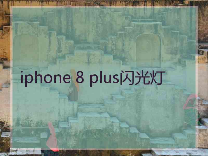 iphone 8 plus闪光灯