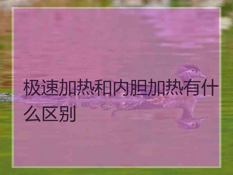 极速加热和内胆加热有什么区别