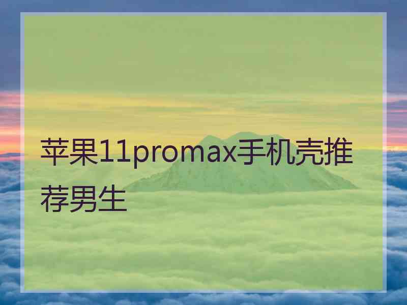 苹果11promax手机壳推荐男生