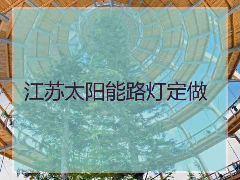 江苏太阳能路灯定做