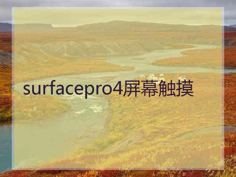 surfacepro4屏幕触摸