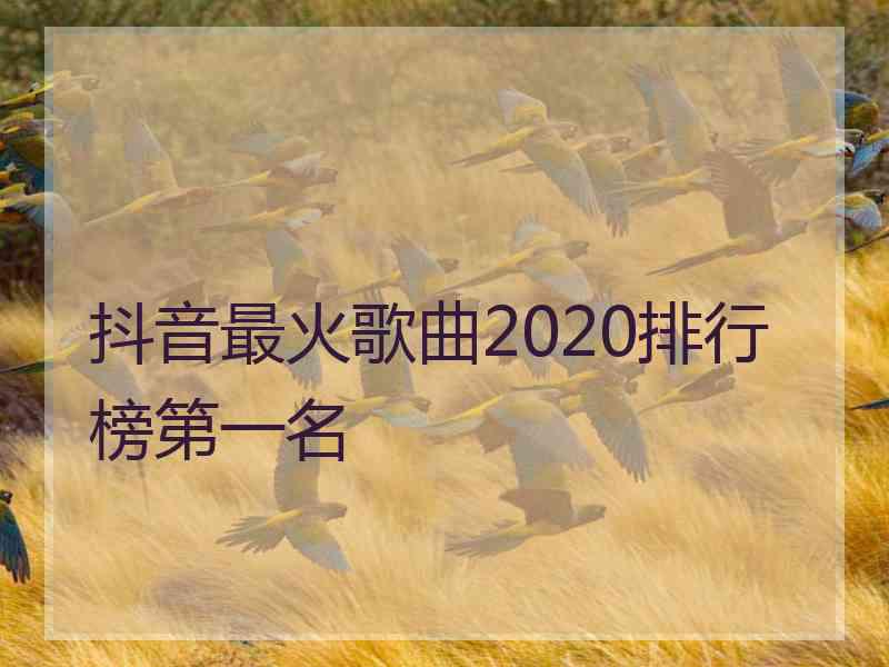 抖音最火歌曲2020排行榜第一名