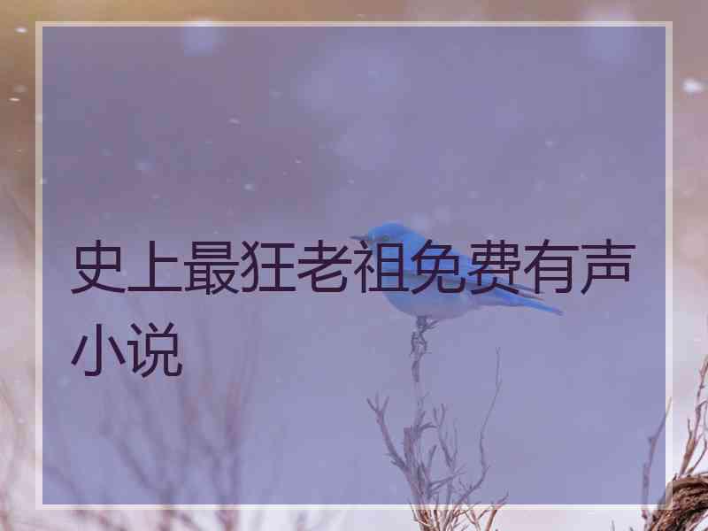 史上最狂老祖免费有声小说