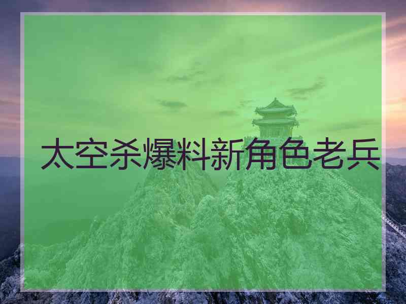 太空杀爆料新角色老兵