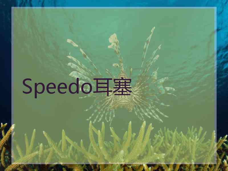 Speedo耳塞