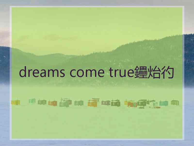 dreams come true鑸炲彴