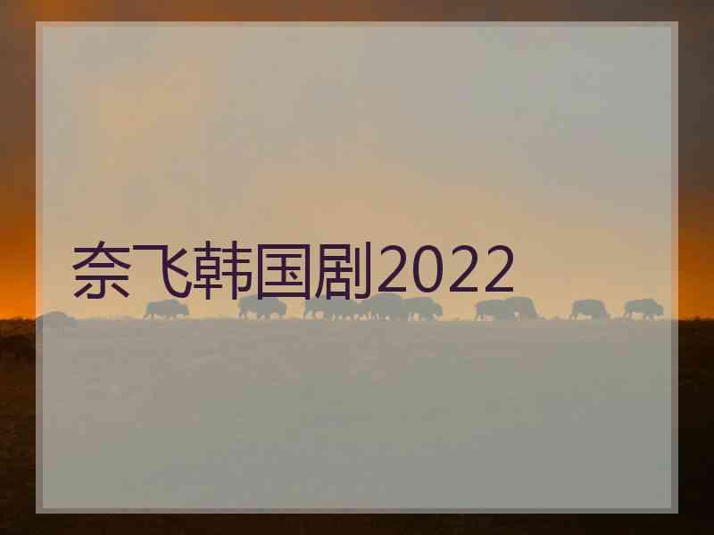 奈飞韩国剧2022