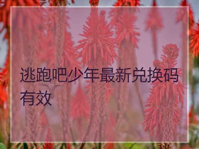 逃跑吧少年最新兑换码有效