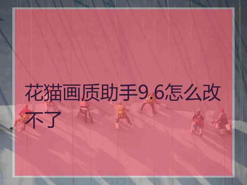 花猫画质助手9.6怎么改不了