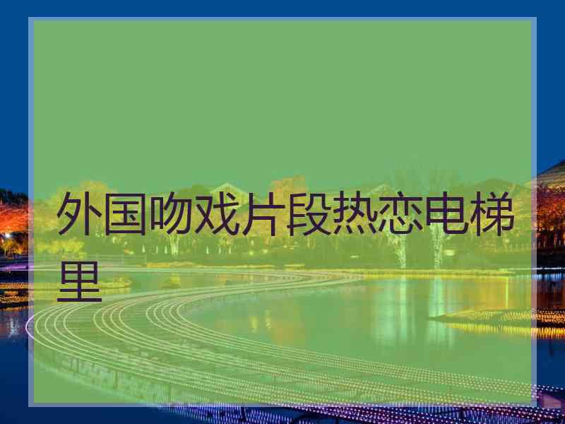 外国吻戏片段热恋电梯里