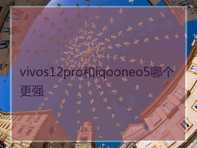 vivos12pro和iqooneo5哪个更强