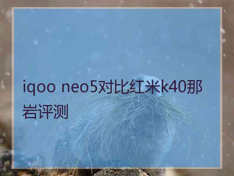 iqoo neo5对比红米k40那岩评测