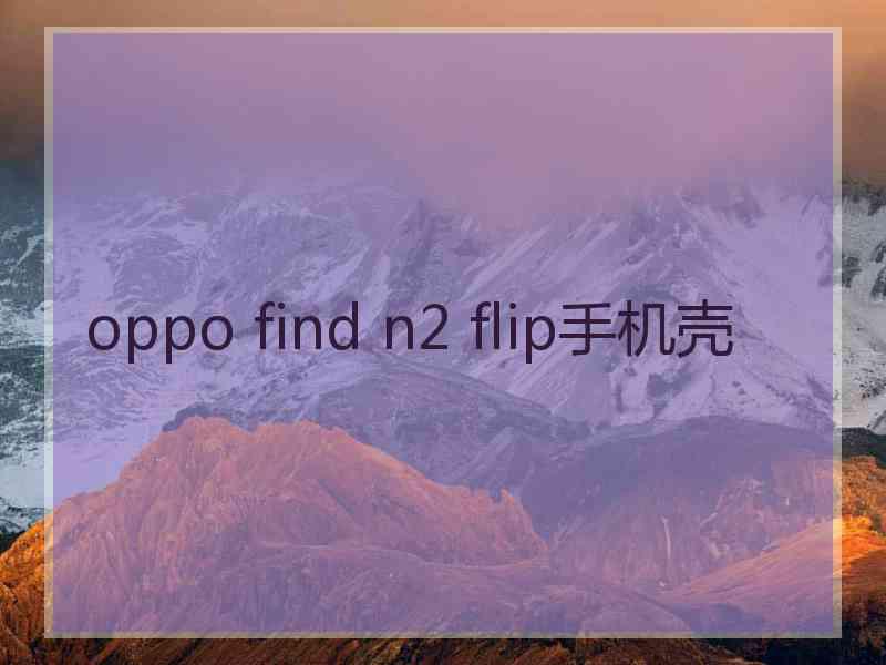 oppo find n2 flip手机壳