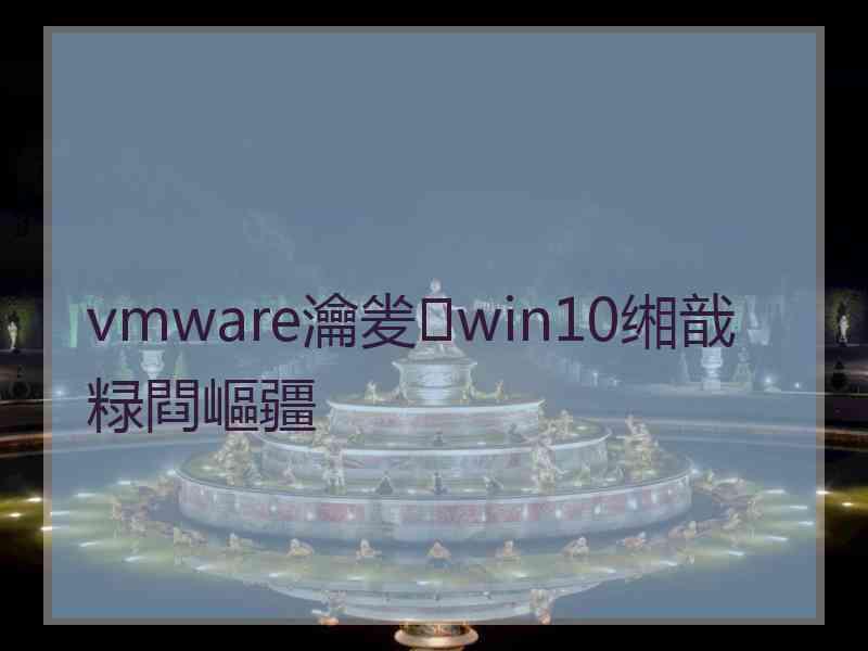 vmware瀹夎win10缃戠粶閰嶇疆