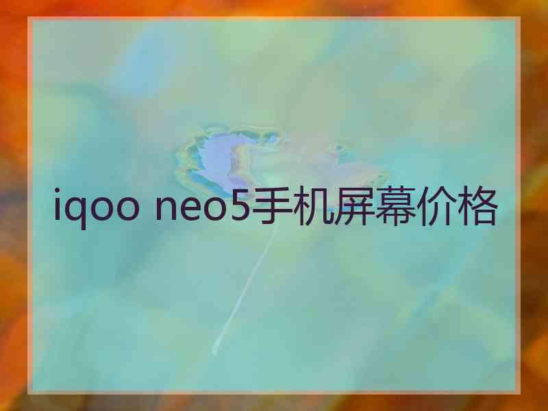 iqoo neo5手机屏幕价格