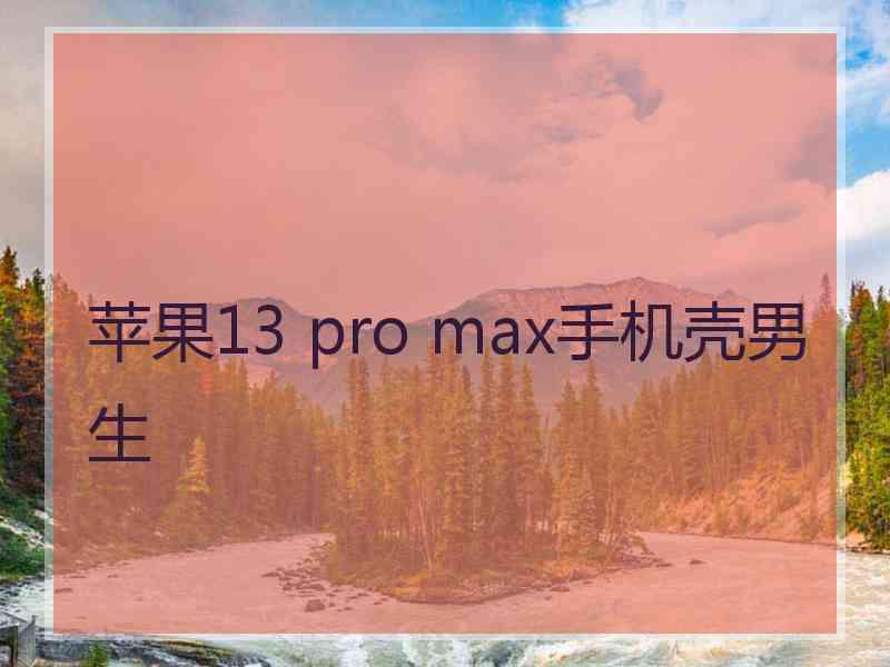 苹果13 pro max手机壳男生