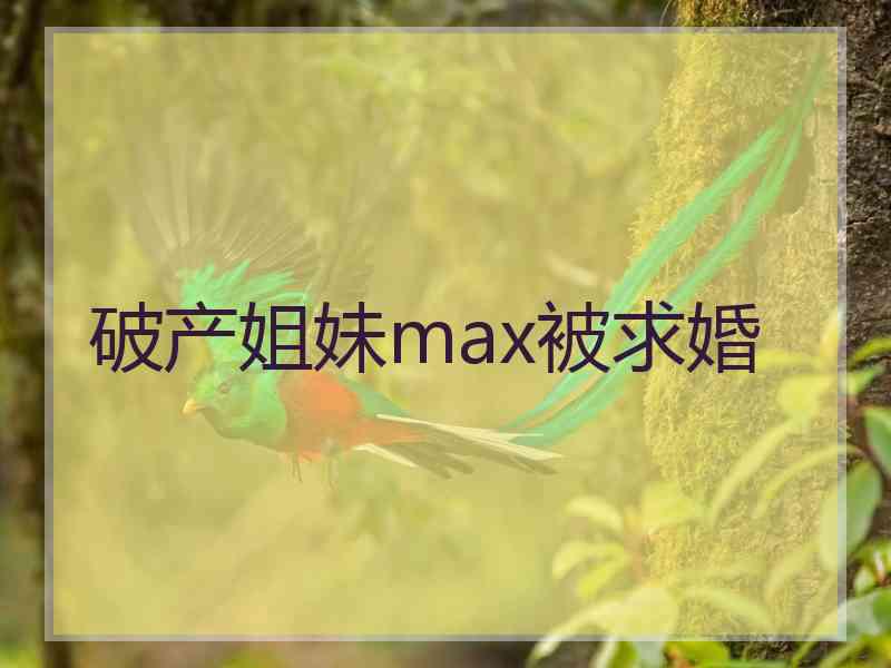 破产姐妹max被求婚