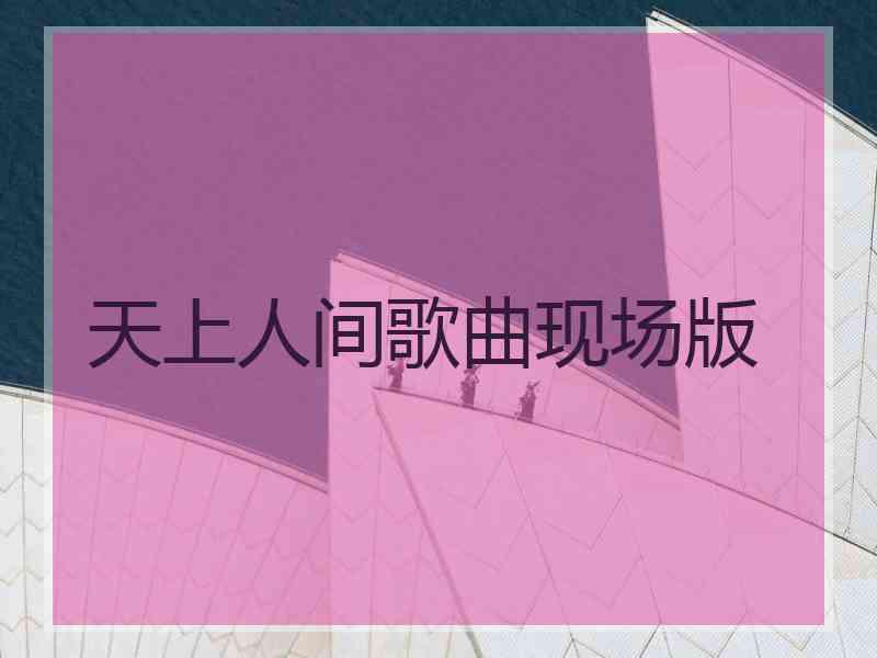 天上人间歌曲现场版