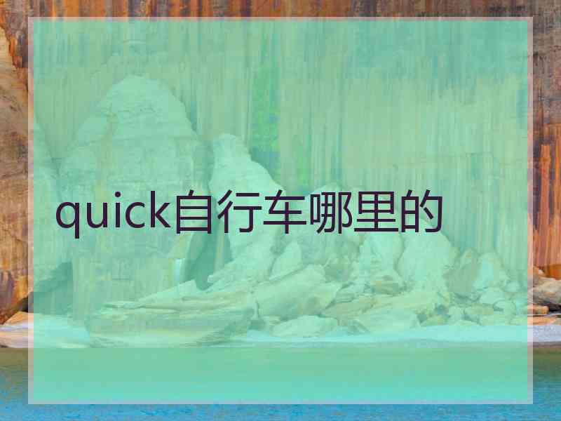 quick自行车哪里的