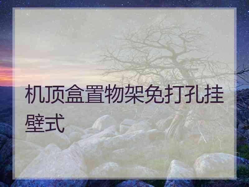 机顶盒置物架免打孔挂壁式