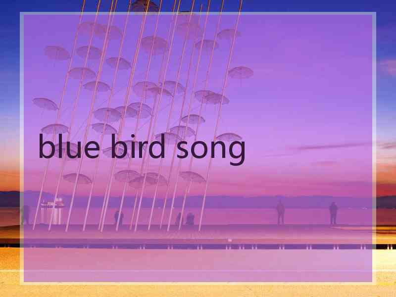 blue bird song