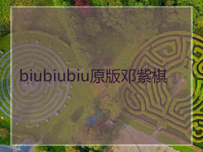 biubiubiu原版邓紫棋