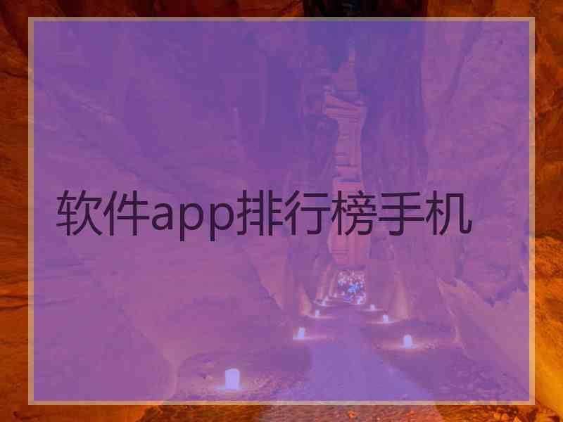 软件app排行榜手机