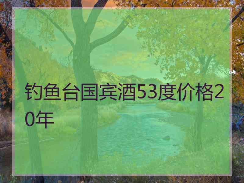 钓鱼台国宾酒53度价格20年