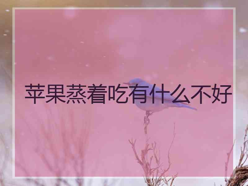 苹果蒸着吃有什么不好