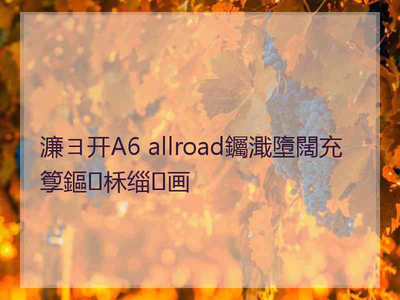 濂ヨ开A6 allroad钃濈墮闊充箰鏂柇缁画