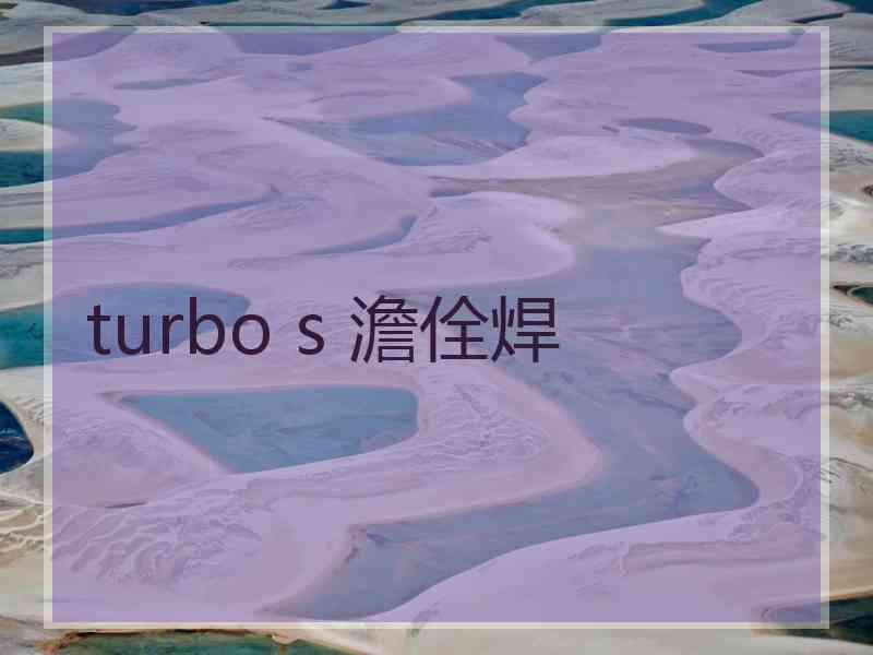 turbo s 澹佺焊