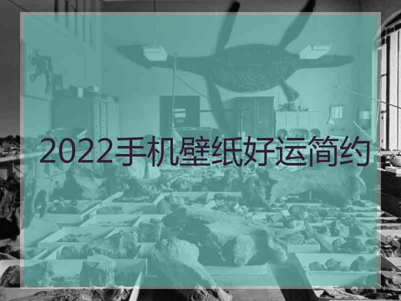 2022手机壁纸好运简约