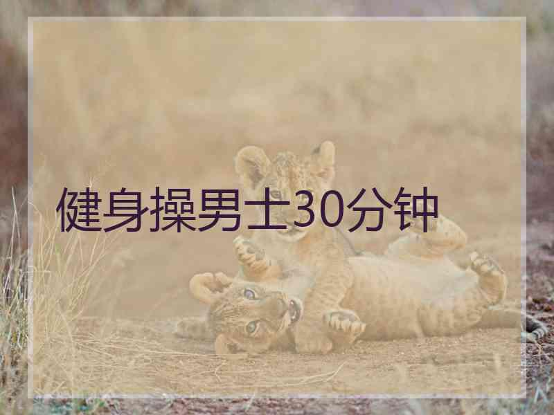 健身操男士30分钟