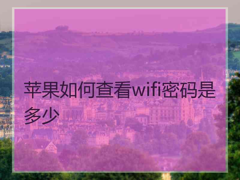 苹果如何查看wifi密码是多少