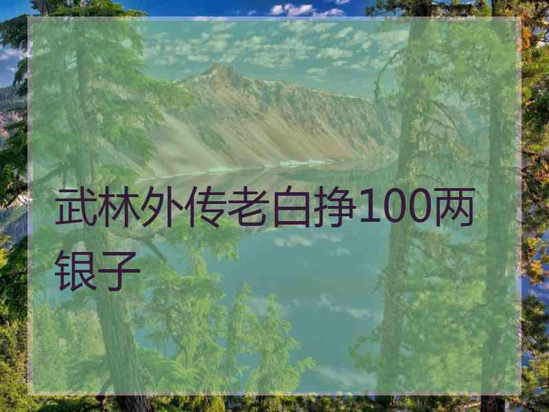 武林外传老白挣100两银子