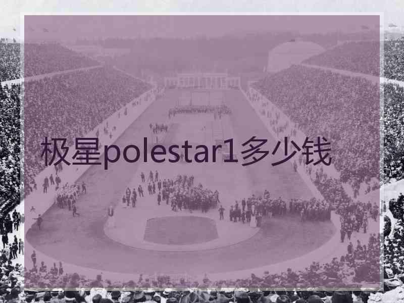 极星polestar1多少钱